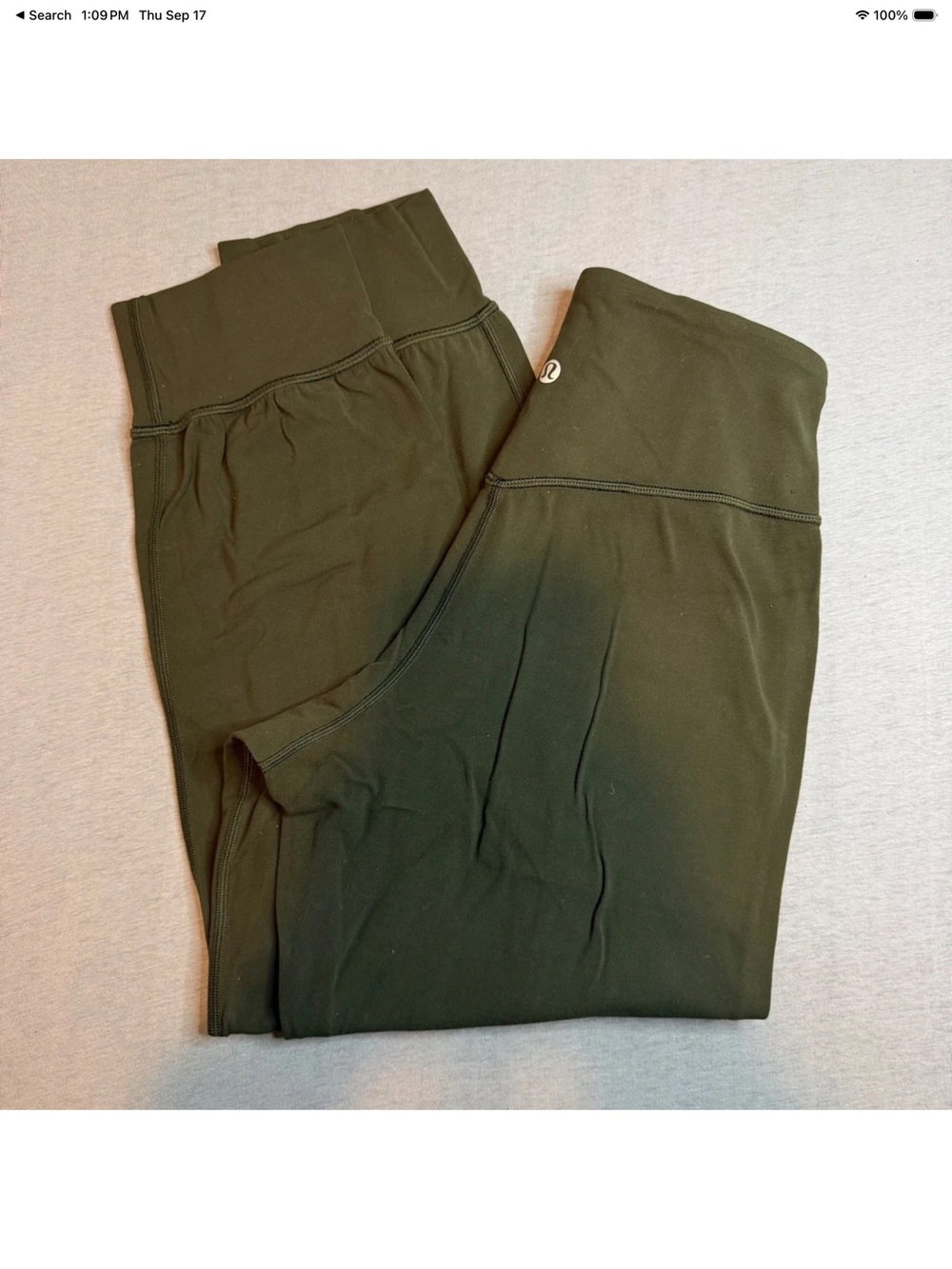 Women’s Lululemon Olive Green Stretch Pocket Pants